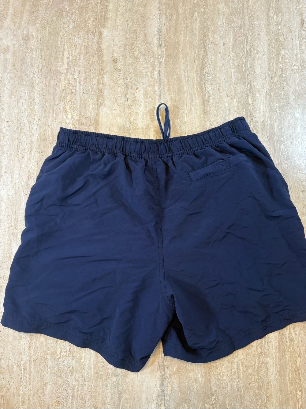 LL Bean Mens Large Blue Supplex Nylon Mesh Lined Board Swim Shorts Trunks - Picture 2 of 8